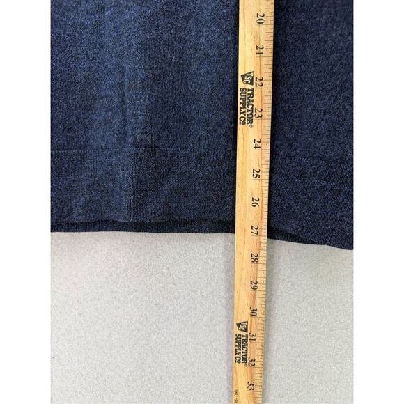 Fairlane Mens Blue Long Sleeve 1/4 Zip Merino Wool Pullover Sweater Size Large - Picture 7 of 8